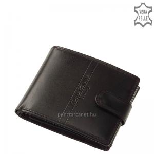 Corvo Bianco Luxury bőr férfi pénztárca CBS6002L/T fekete