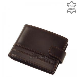 Corvo Bianco természetes fényű bőr pénztárca CCS102/T barna