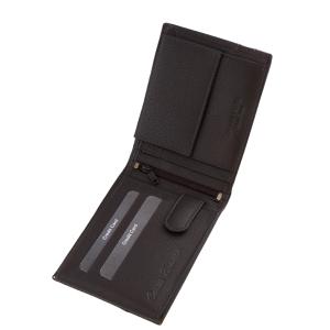 Elegáns férfi pénztárca barna valódi bőr Corvo Bianco SCB1021