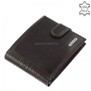 Férfi pénztárca fém logóval fekete Giultieri SIV6002L/T