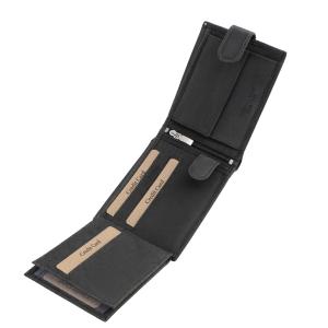 Férfi pénztárca vadászbőrből fekete LGD1021/T