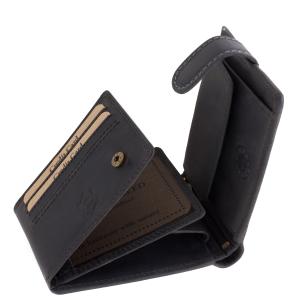 GreenDeed bőr férfi pénztárca fekete OP1021/T