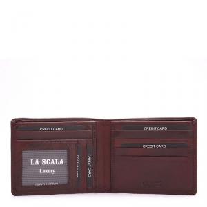 La Scala bőr barna férfi pénztárca R7729
