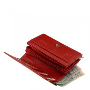 La Scala női bőr pénztárca piros DCO57006