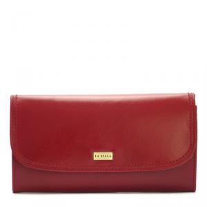 La Scala női bőr pénztárca piros R02