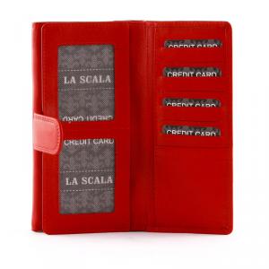 La Scala női pénztárca piros 452