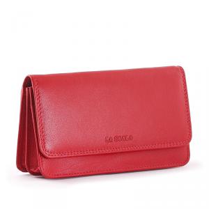 La Scala női bőr pénztárca piros DN109
