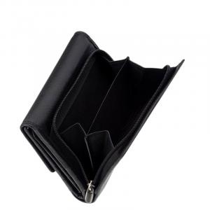 La Scala női valódi bőr pénztárca fekete színű DCO10090