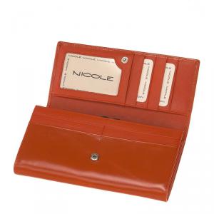 Nicole keretes női bőr pénztárca 72401 narancs