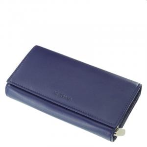 Női pénztárca kék színben valódi bőrből DCO35