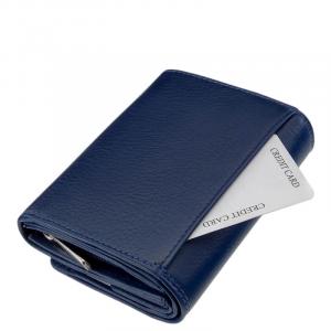 Női pénztárca kék színű bőr modell La Scala DCO068