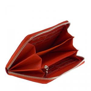 Női pénztárca nyomott mintával NY-1 piros