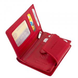 Női pénztárca piros színben La Scala DCO11259