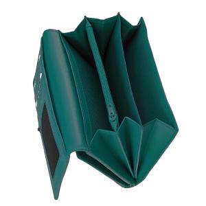 Női pénztárca valódi bőr türkiz La Scala DGN155 RFID