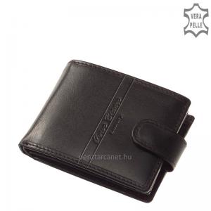RFID Corvo Bianco Luxury bőr férfi pénztárca RCBS1021 fekete