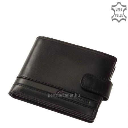 Corvo Bianco természetes fényű bőr pénztárca CCS09/T fekete