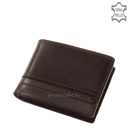 Corvo Bianco természetes fényű bőr pénztárca CCS102 barna
