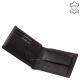 Corvo Bianco természetes fényű bőr pénztárca CCS102 fekete