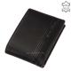 Corvo Bianco természetes fényű bőr pénztárca CCS1021 fekete