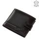 Corvo Bianco természetes fényű bőr pénztárca CCS298 fekete