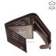 Corvo Bianco természetes fényű bőr pénztárca ECCS1021/T barna