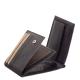 Férfi pénztárca fekete valódi bőr RFID GreenDeed DPB102