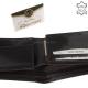Férfi pénztárca fém logóval fekete Giultieri SIV09/T