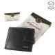 Férfi pénztárca fém logóval fekete Giultieri SIV6002L/T