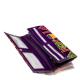 Női pénztárca minőségi bőrből lila kézzel festett S1004A
