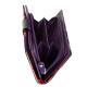 Női pénztárca valódi bőrből lila mintás felülettel S1003A