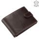 RFID Corvo Bianco természetes fényű bőr pénztárca ERCBS1021/T sötétbarna
