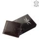 RFID Corvo Bianco természetes fényű bőr pénztárca ERCCS1021/T sötétbarna